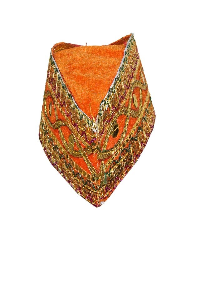 كاكو فانسي دريسيس فساتين كاكو الفاخرة قبعة قوالي للأطفال | قبعة أناركالي، موضوع موغال كوالي توبي | إكسسوارات أزياء الرقص الشعبي الهندي | - عبوة من 1 (متعددة الألوان) متعددة الألوان - Image 3